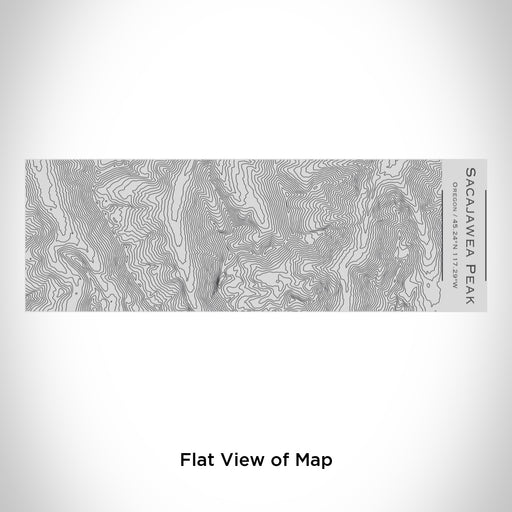 Rendered View of Sacajawea Peak Oregon Map Engraving on 10oz Stainless Steel Insulated Cup with Sipping Lid