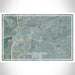 Sacramento California Map Print Landscape Orientation in Afternoon Style With Shaded Background