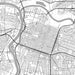 Sacramento California Map Print in Classic Style Zoomed In Close Up Showing Details