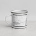 Left View Custom Sacramento California Map Enamel Mug in Classic