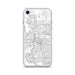 Custom Sacramento California Map iPhone SE Phone Case in Classic