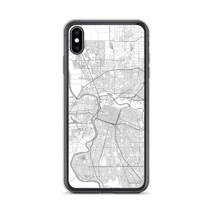 Custom Sacramento California Map Phone Case in Classic