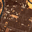 Sacramento California Map Print in Ember Style Zoomed In Close Up Showing Details
