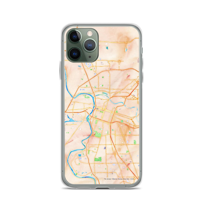 Custom Sacramento California Map Phone Case in Watercolor
