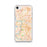 Custom Sacramento California Map iPhone SE Phone Case in Watercolor