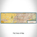 Flat View of Map Custom Sacramento California Map Enamel Mug in Woodblock