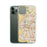 Custom Sacramento California Map Phone Case in Woodblock on Table with Laptop and Plant