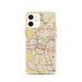 Custom Sacramento California Map iPhone 12 Phone Case in Woodblock