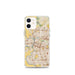 Custom Sacramento California Map iPhone 12 mini Phone Case in Woodblock