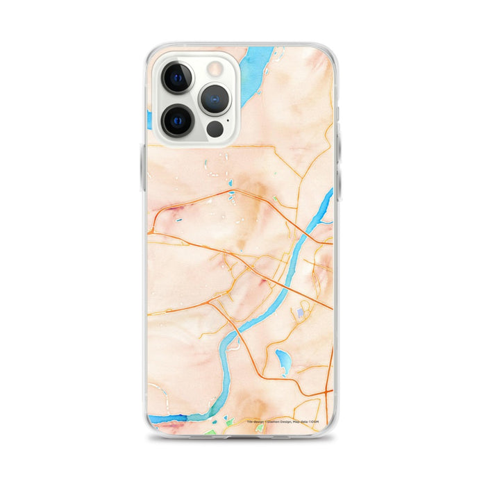 Custom Saint Charles Missouri Map iPhone 12 Pro Max Phone Case in Watercolor