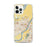 Custom Saint Charles Missouri Map iPhone 12 Pro Max Phone Case in Woodblock