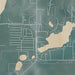 Saint Germain Wisconsin Map Print in Afternoon Style Zoomed In Close Up Showing Details