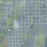 Saint Johns Arizona Map Print in Afternoon Style Zoomed In Close Up Showing Details