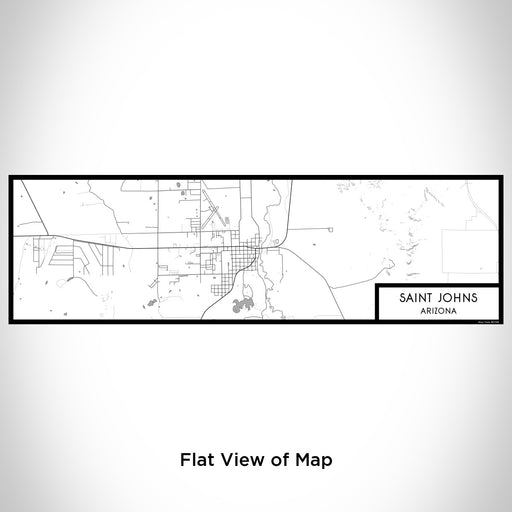 Flat View of Map Custom Saint Johns Arizona Map Enamel Mug in Classic