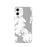 Custom iPhone 12 Saint Michaels Maryland Map Phone Case in Classic