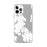 Custom iPhone 12 Pro Max Saint Michaels Maryland Map Phone Case in Classic