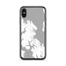 Custom iPhone X/XS Saint Michaels Maryland Map Phone Case in Classic