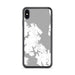 Custom iPhone XS Max Saint Michaels Maryland Map Phone Case in Classic