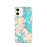 Custom iPhone 12 Saint Michaels Maryland Map Phone Case in Watercolor
