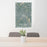 24x36 Saint Paul Minnesota Map Print Portrait Orientation in Afternoon Style Behind 2 Chairs Table and Potted Plant