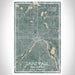 Saint Paul Minnesota Map Print Portrait Orientation in Afternoon Style With Shaded Background