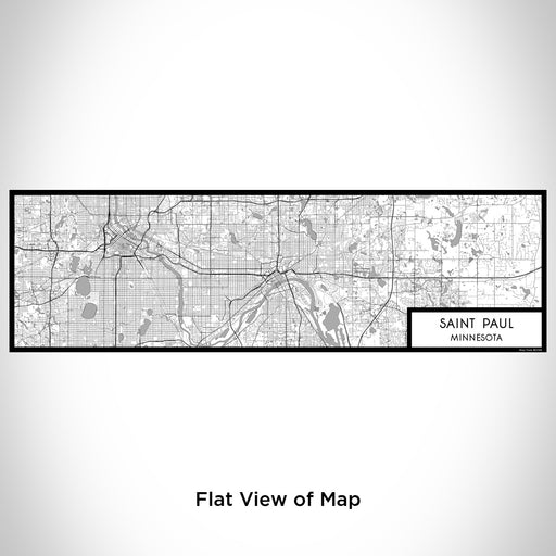 Flat View of Map Custom Saint Paul Minnesota Map Enamel Mug in Classic
