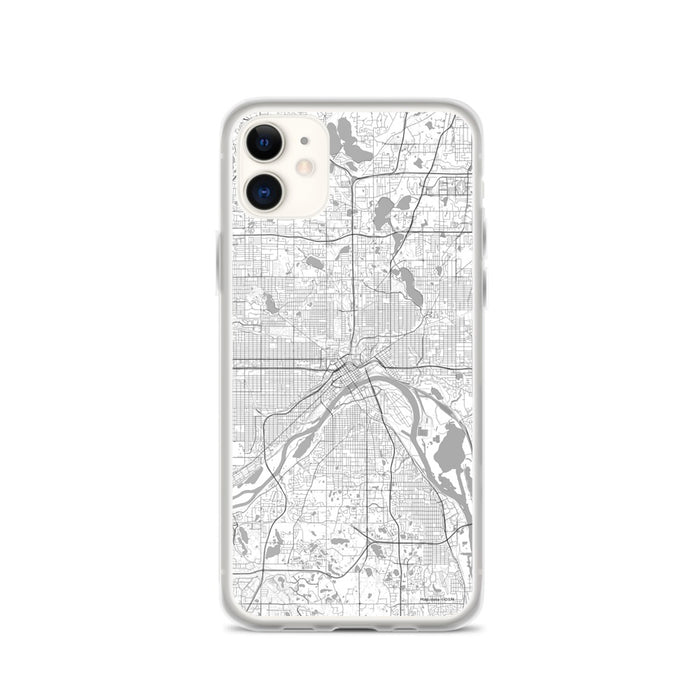 Custom Saint Paul Minnesota Map Phone Case in Classic