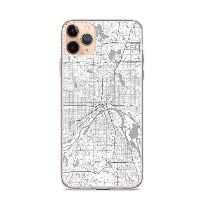 Custom Saint Paul Minnesota Map Phone Case in Classic