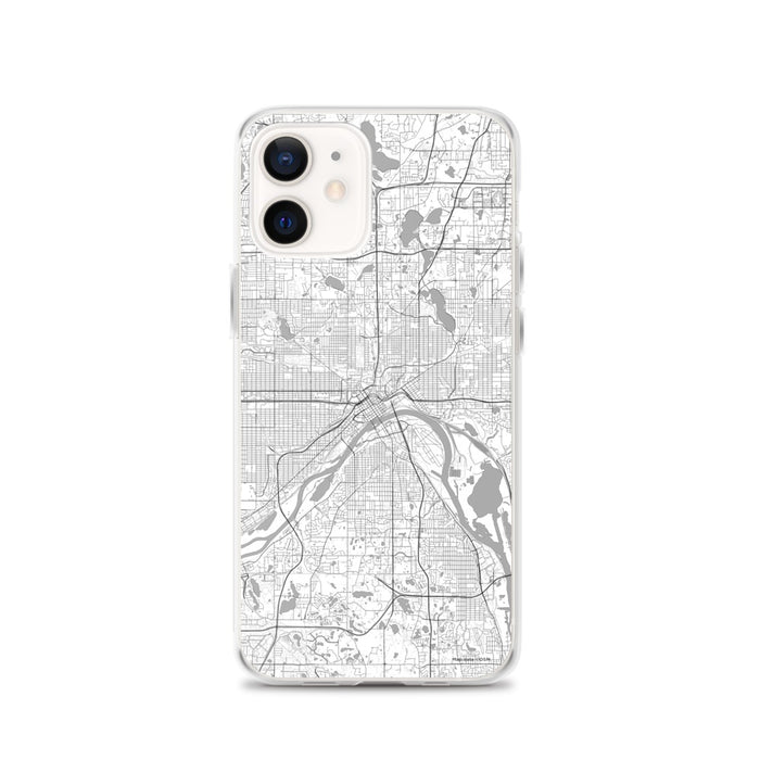 Custom Saint Paul Minnesota Map iPhone 12 Phone Case in Classic