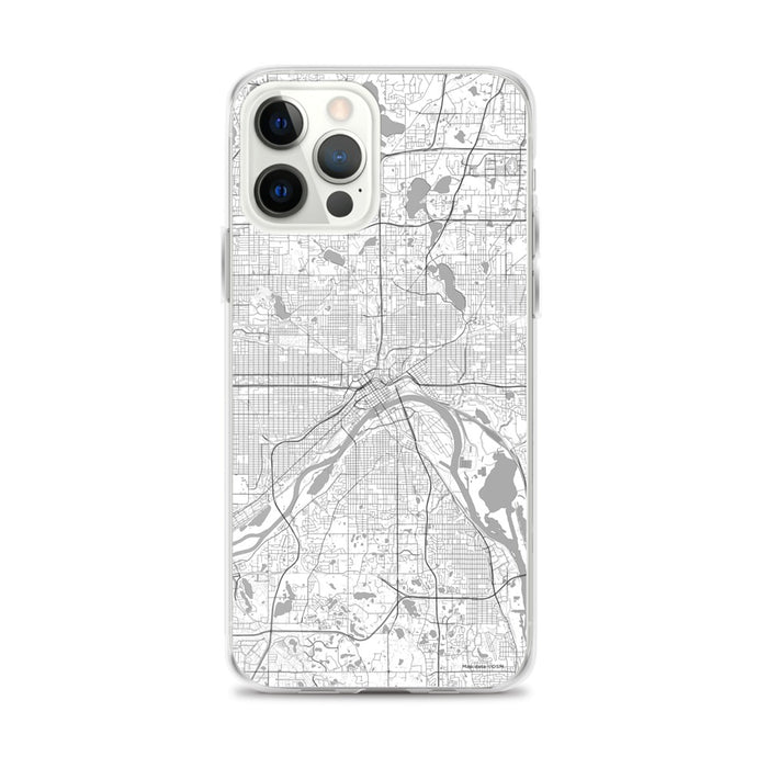 Custom Saint Paul Minnesota Map iPhone 12 Pro Max Phone Case in Classic