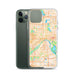 Custom Saint Paul Minnesota Map Phone Case in Watercolor on Table with Laptop and Plant