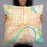 Person holding 22x22 Custom Saint Paul Minnesota Map Throw Pillow in Watercolor
