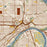 Saint Paul Minnesota Map Print in Woodblock Style Zoomed In Close Up Showing Details