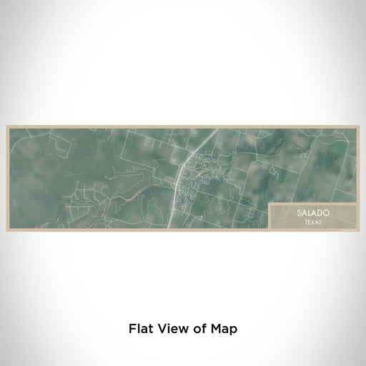 Flat View of Map Custom Salado Texas Map Enamel Mug in Afternoon