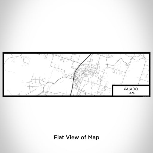 Flat View of Map Custom Salado Texas Map Enamel Mug in Classic