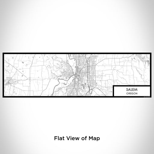 Flat View of Map Custom Salem Oregon Map Enamel Mug in Classic