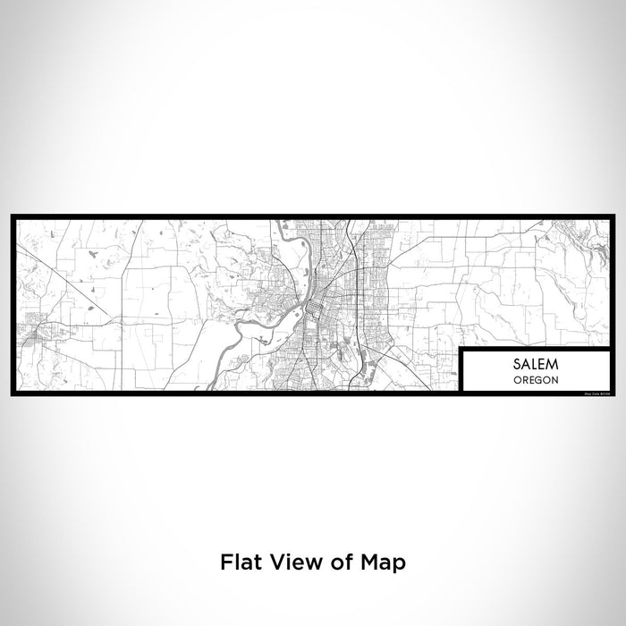 Flat View of Map Custom Salem Oregon Map Enamel Mug in Classic