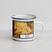 Right View Custom Salem Oregon Map Enamel Mug in Ember