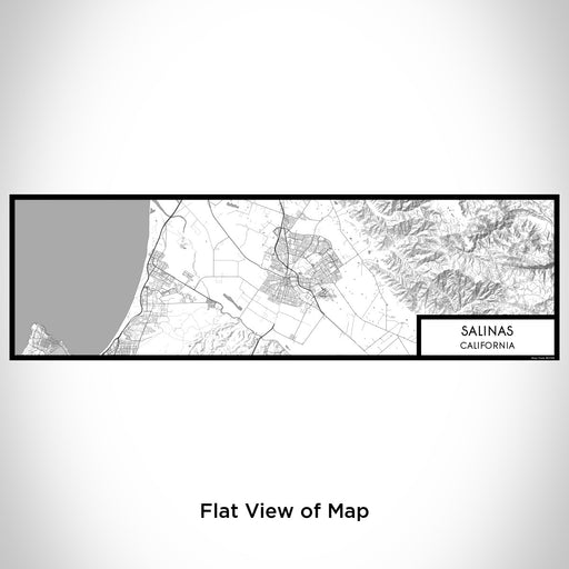 Flat View of Map Custom Salinas California Map Enamel Mug in Classic