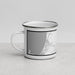 Left View Custom Salinas California Map Enamel Mug in Classic