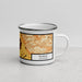 Right View Custom Salinas California Map Enamel Mug in Ember