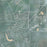 Saline Michigan Map Print in Afternoon Style Zoomed In Close Up Showing Details