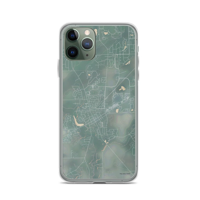 Custom iPhone 11 Pro Saline Michigan Map Phone Case in Afternoon