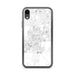 Custom iPhone XR Saline Michigan Map Phone Case in Classic