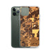 Custom Saline Michigan Map Phone Case in Ember