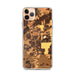 Custom iPhone 11 Pro Max Saline Michigan Map Phone Case in Ember