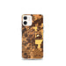 Custom iPhone 12 mini Saline Michigan Map Phone Case in Ember