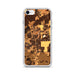 Custom iPhone SE Saline Michigan Map Phone Case in Ember