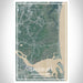 Salisbury Massachusetts Map Print Portrait Orientation in Afternoon Style With Shaded Background