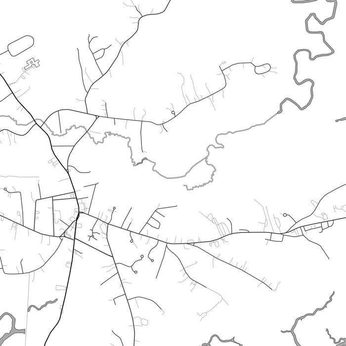 Salisbury Massachusetts Map Print in Classic Style Zoomed In Close Up Showing Details